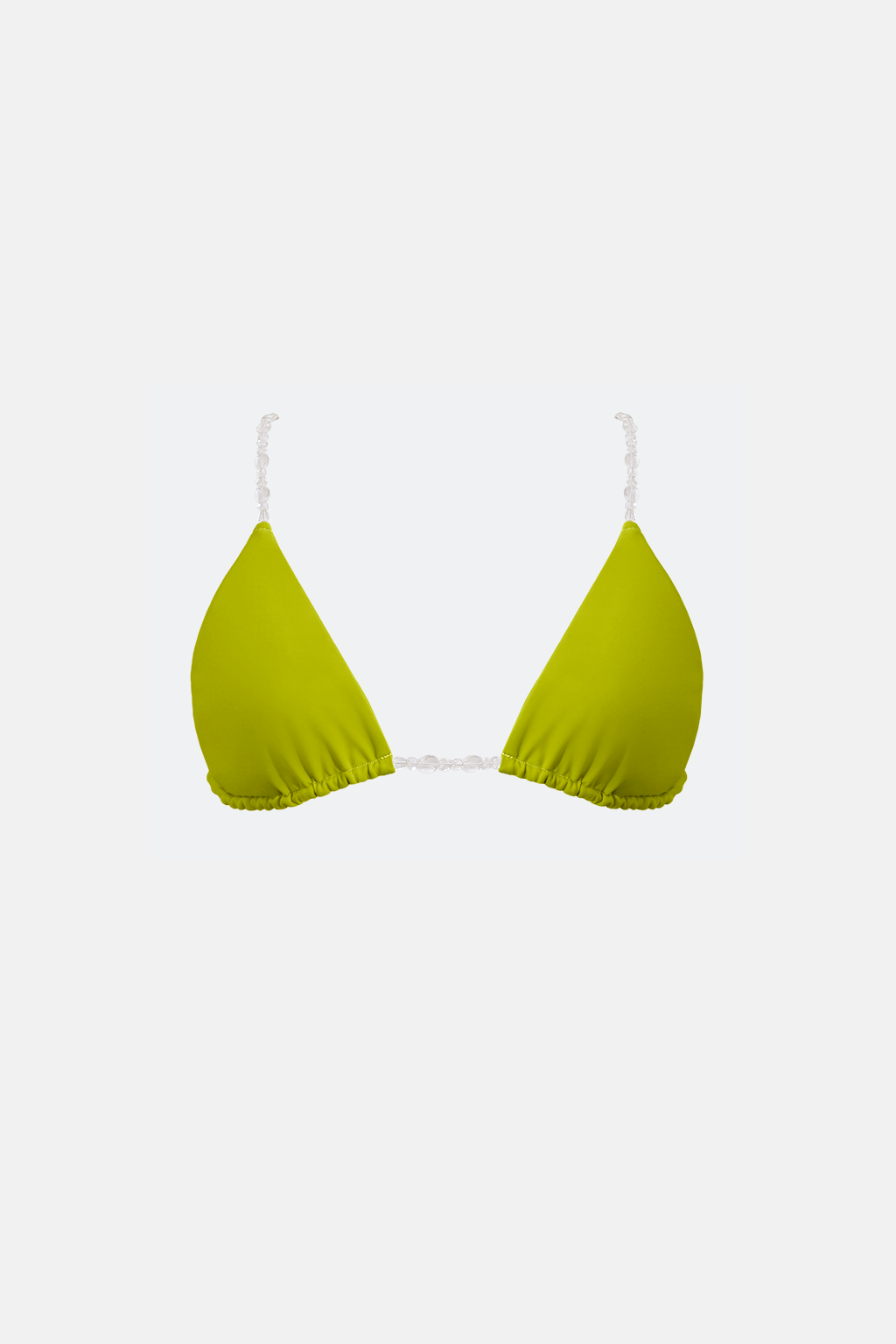 Lime Clear Strap Bikini Set